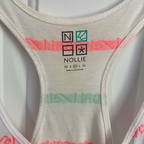 Pacsun Nollie White 'I Love Cali' Racerback Top Size Medium - Picture 4 of 6